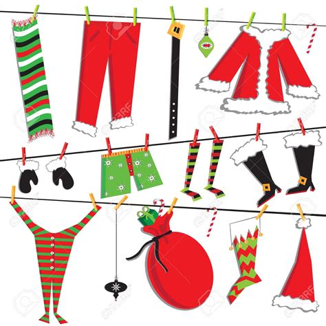 christmas outfit clipart|christmas clothes graphics free.